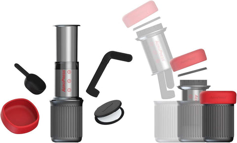 Aeropress Go Portable 1-3 cups (100枚 フィルター入り) - オーガニックコーヒーの通販、サブスク - コーヒー豆の卸売り | TOKYO COFFEE Organic Coffee